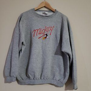 Vintage Disney Mickey Grey Sweatshirt Size XL